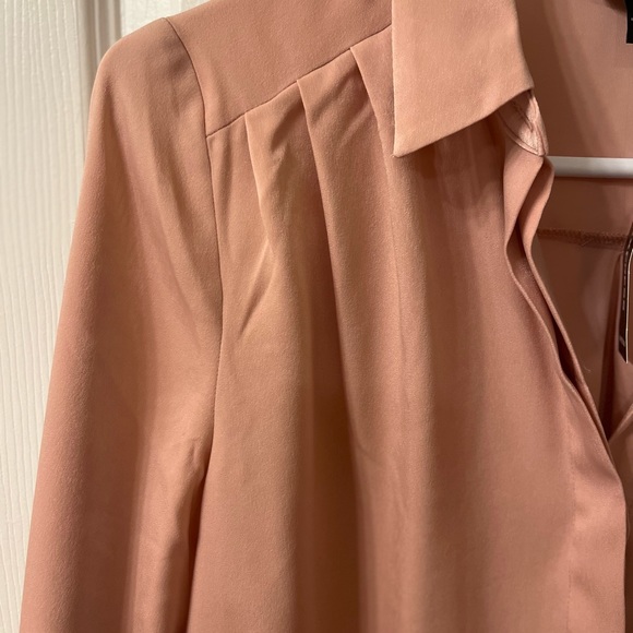 New 100%polyester blouse beautiful rose gold - Picture 5 of 6